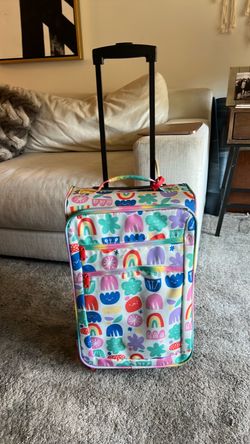 Kids Colorful Rolling Carry-On Luggage