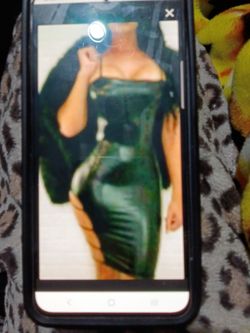 Blacky leather open side sexy cocktail dress