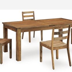 Dressonni Brown Dining Table and 4 Chairs