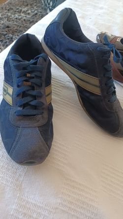 Blue coach shoes sz 8