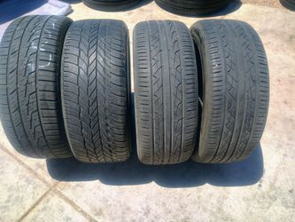 215/50/17 4 TIRES 75-85% TREAD DOT 9/24