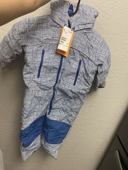 Blue Snow Overall For Kid