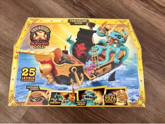 Brand New Treasure X Sunken Gold Treasure Ship Play Set
