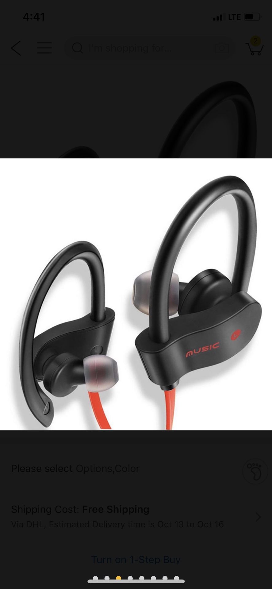 Wireless Bluetooth Sport Headphones Works Handsfree for Phone Calls and Music Compatible w/ iPhone, Samsung and all Android