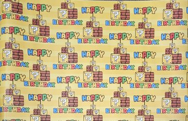 Super Mario Bday Paper