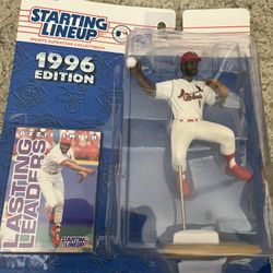 Vintage 1996 Ozzie Smith Figure & A’s Baseball From 90s 