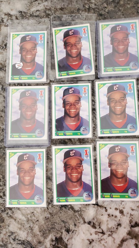 Lot of 9 FRANK THOMAS 1990 SCORE ROOKIES all for$25