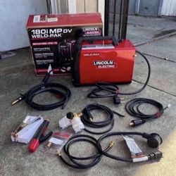 Lincoln Electric 180 Amp Weld-Pak 180i Multi-Process Stick/MIG/Flux-Core/TIG, 120V or 230V Aluminum