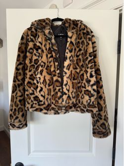 UGG furry leopard jacket.