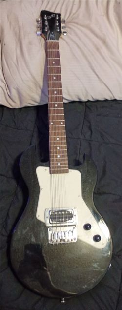 Electric guitar black