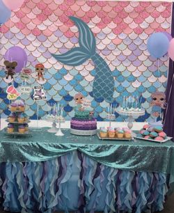 Balloon garland party decorations draping tents