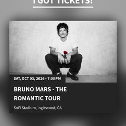 Floor Seats Bruno Mars 