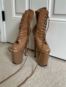 Pleaser heels boot 8” size 5