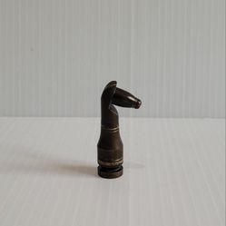 Knight Piece Brass Chess Set Mid 20th Century Hans Teppich, Israel - Bronze.