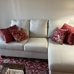 Ashley Leather Left Chaise Sofa Almost New!