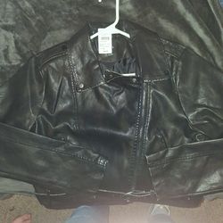 Women's leather coat