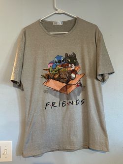 stitch toothless gizmo gremlins groot tshirt L