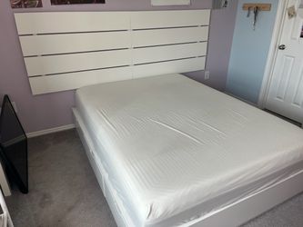 IKEA Malm White Queen Bed Frame