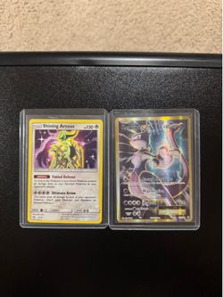 Pokemon Shining Arceus #57/73 & Mewtwo-EX #103/108