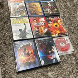 Lot of 20 movies dvd and blu ray