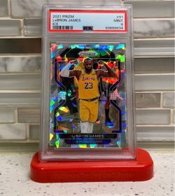 Lebron James 2021 Panini Prizm Ice Prizm PSA 9 MVP