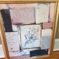 Art Picture With Big Leaf