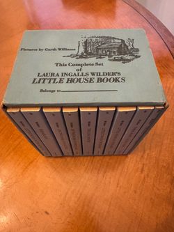 1971 Little House on the Prairie 9 Books Complete Set Laura Ingalls Wilder, with case
