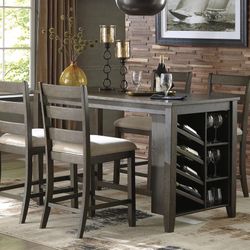 Table With Wine Rack Ashley’s