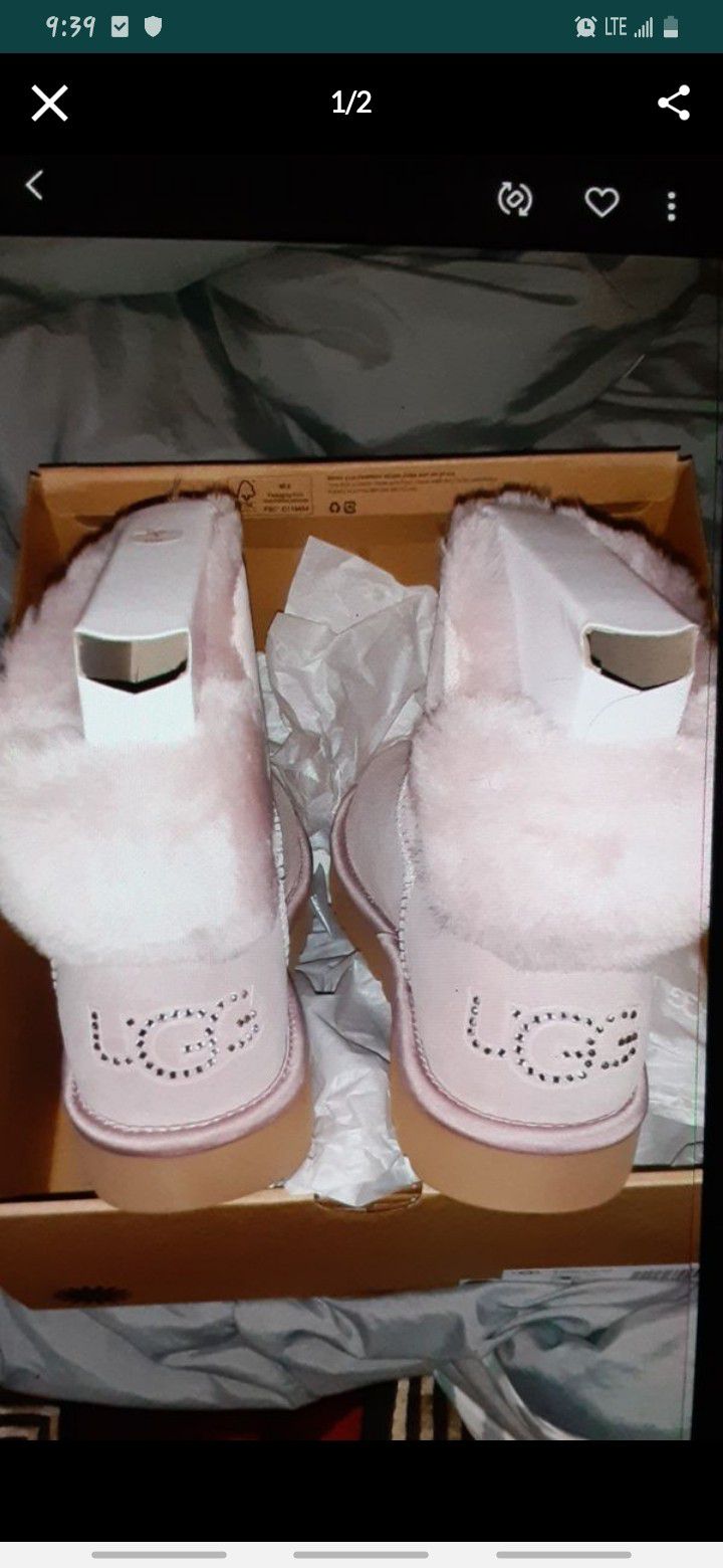 Uggs size 9 Blush Pink Bling ...Brand new $100