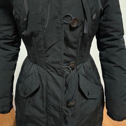 Moncler Arriette' Down Parka Genuine Fox NWT Black Original
