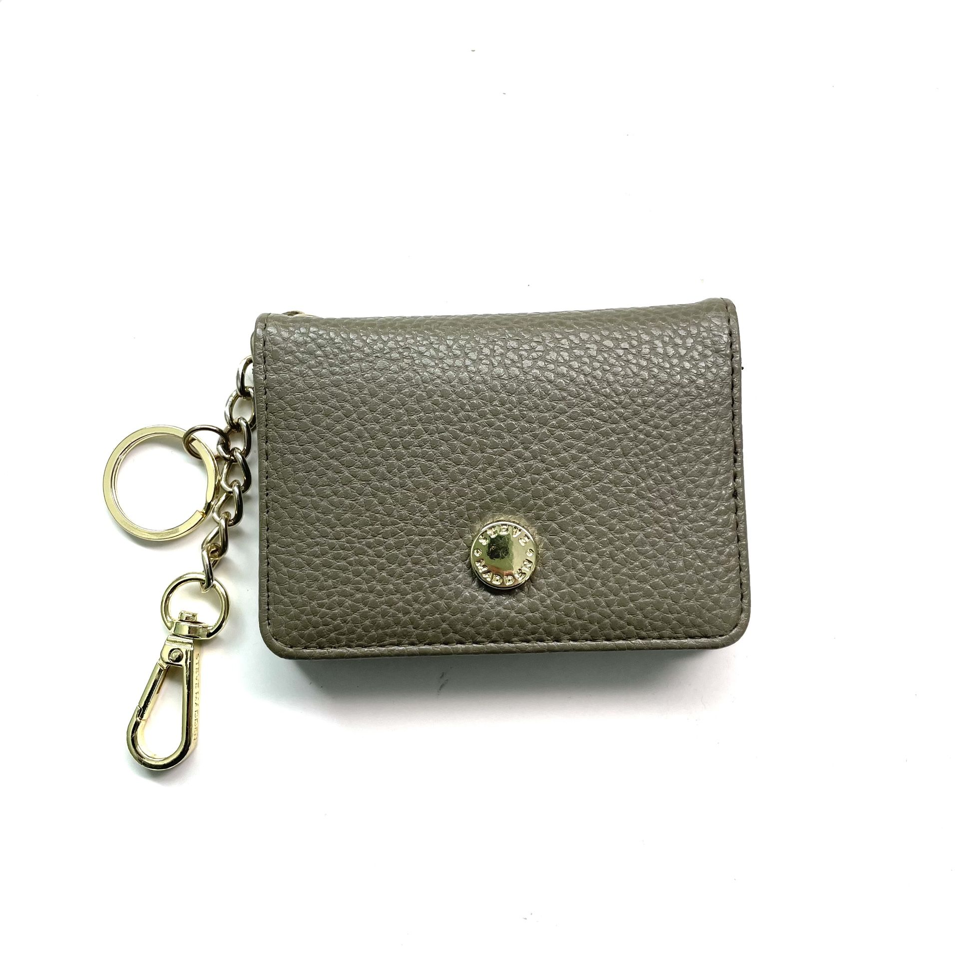 Steve Madden Bifold Wallet Keychain (army green)