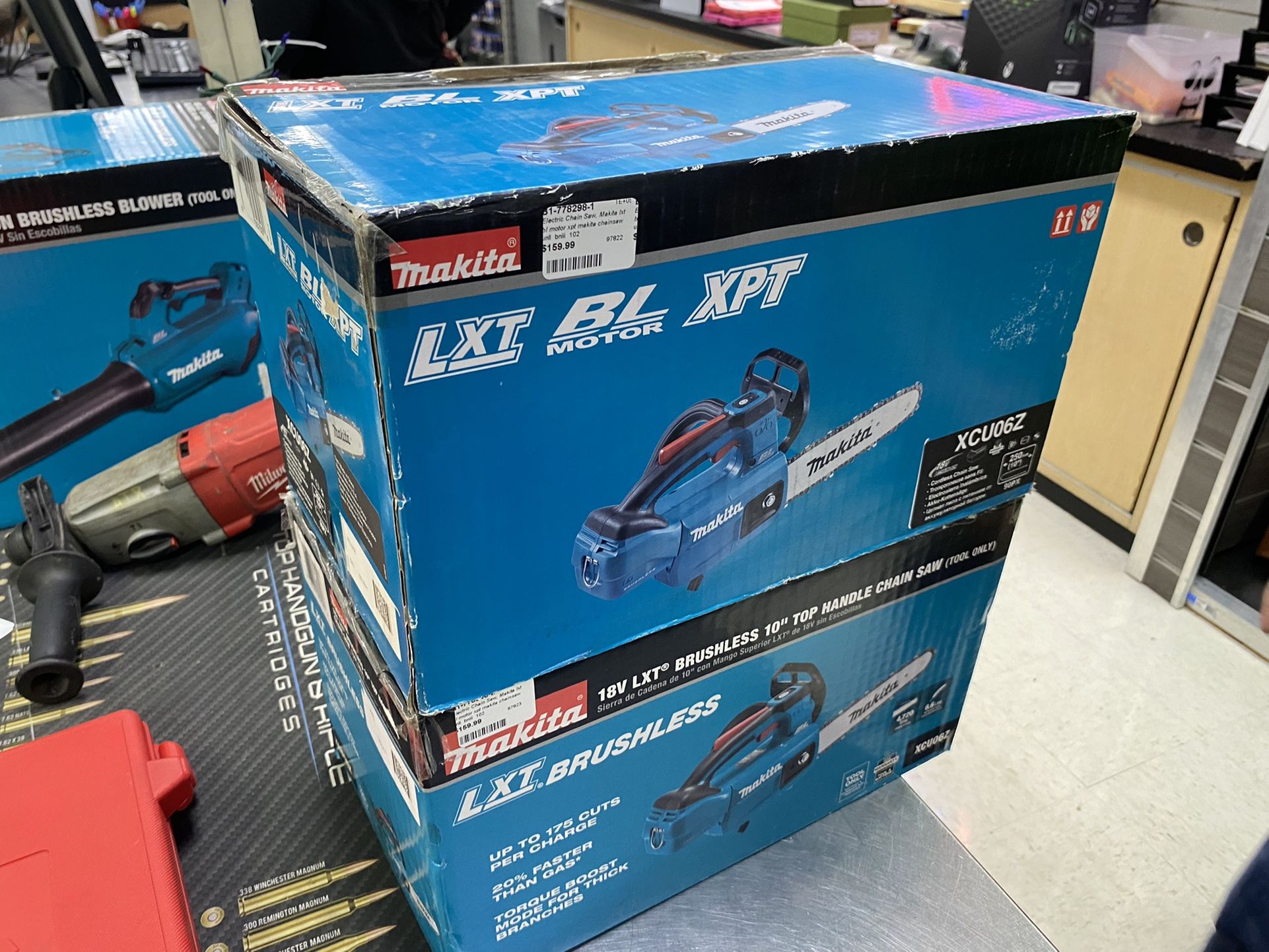 Brand New Makita 18v LXT Brushless 10 Inch Chainsaws