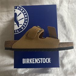 Birkenstock sandals, Men’s 10 (43), Corduroy Cork Brown