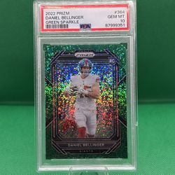 Daniel Bellinger Green Sparkle /8 – Prizm RC PSA 10 Gem Mint 🌟