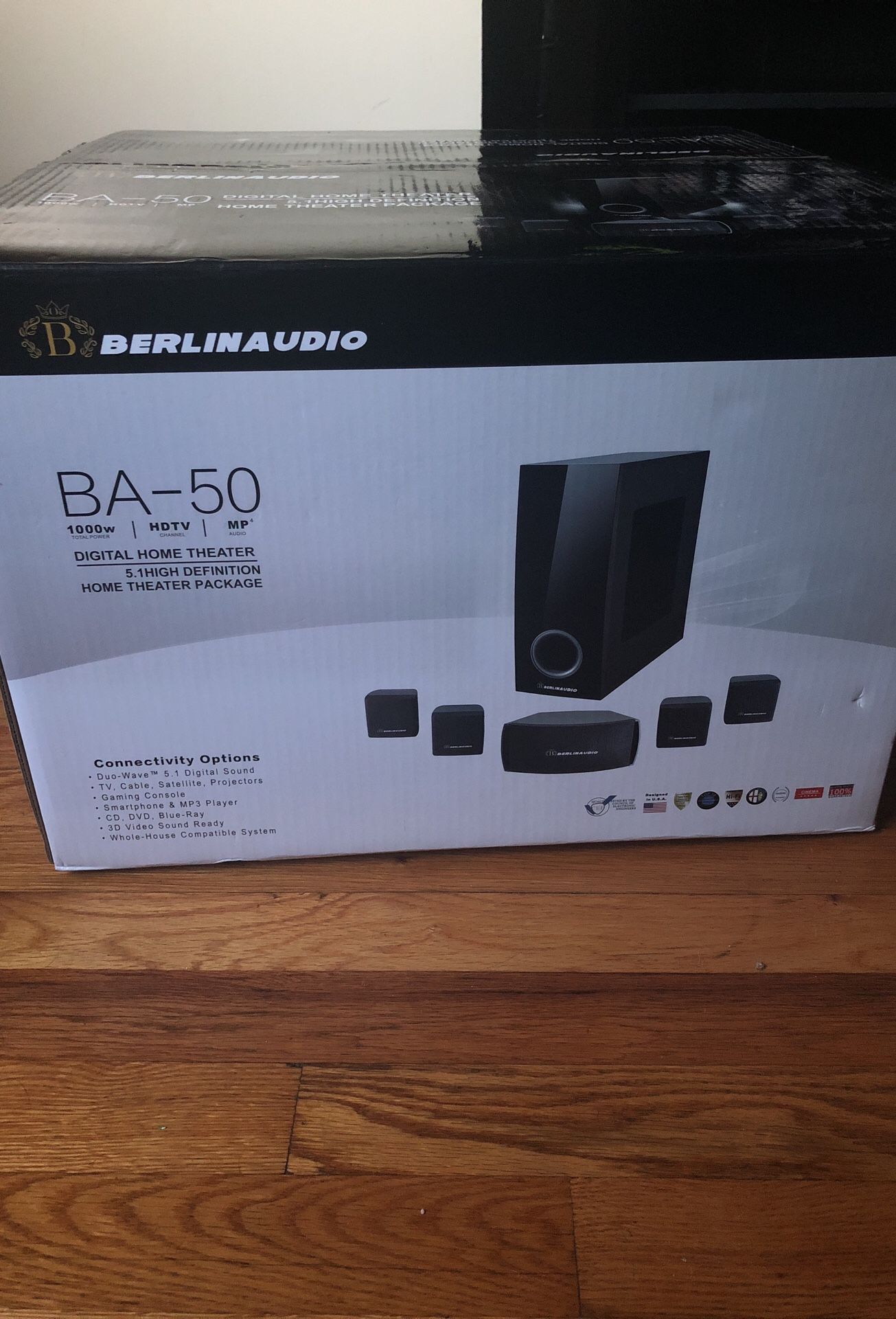 Berlin Audio BA-50 5.1 High Definition Digital Home Theater Package