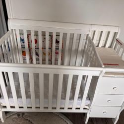 crib and baby furniture. 