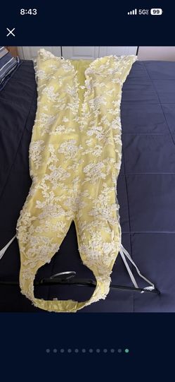 It’s A Beautiful Long Dress Made By Jovani The Size Is 8 The Color Is Yellow