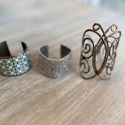 3 Metal Bracelets $10 Total