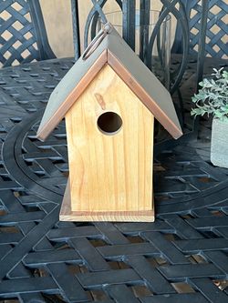 wooden bird house