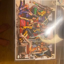 Marvel Girls Picture Signed By Greg Horn