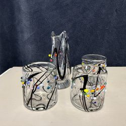 Rare James Moody 2002 hand blown glass collection - signed