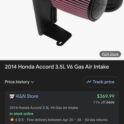 K&N 2014 accord v6 intake