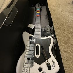 Guitar hero guitar with box for ps2 red octane