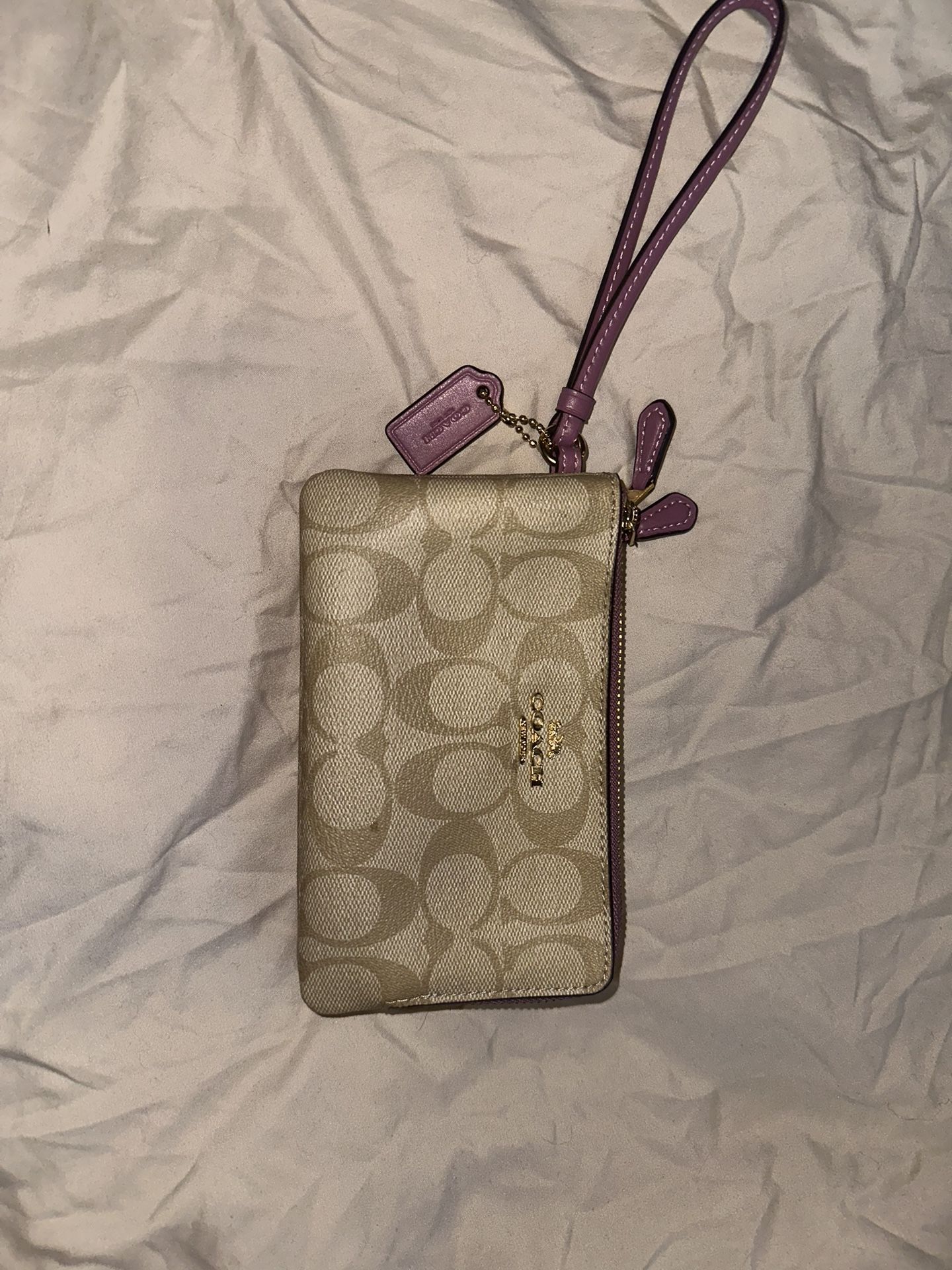 Coach Wristlet - Purple And Brown (Make an Offer!)