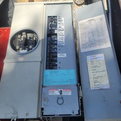 Good Used Siemans 100 Amp Panel Loaded With Breakers And Riser With Feeders