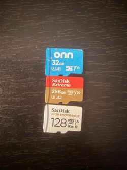 3 new micro sd cards for sale
