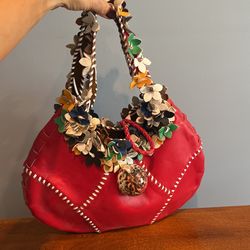 Red Handbag. Real Unique Item One Of A Kind.