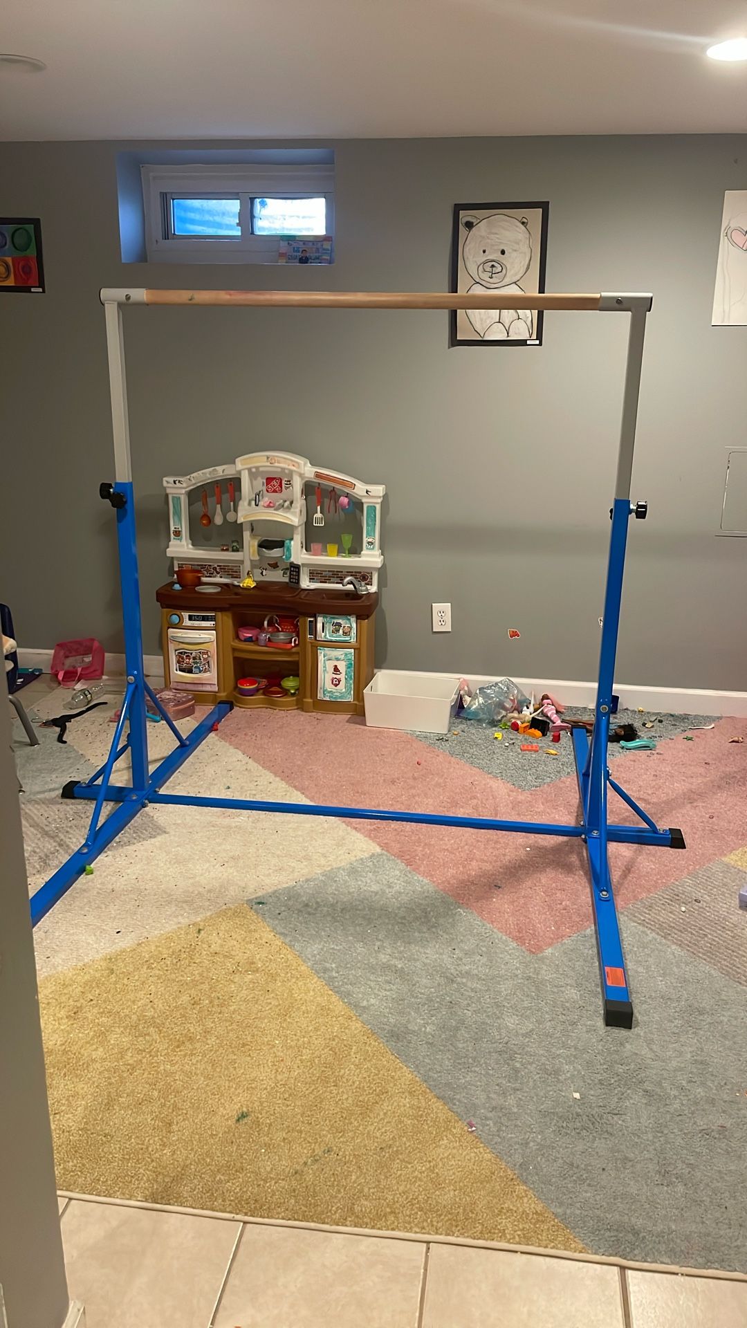 Pro Kids Gymnastics Bar Adjustable Height
