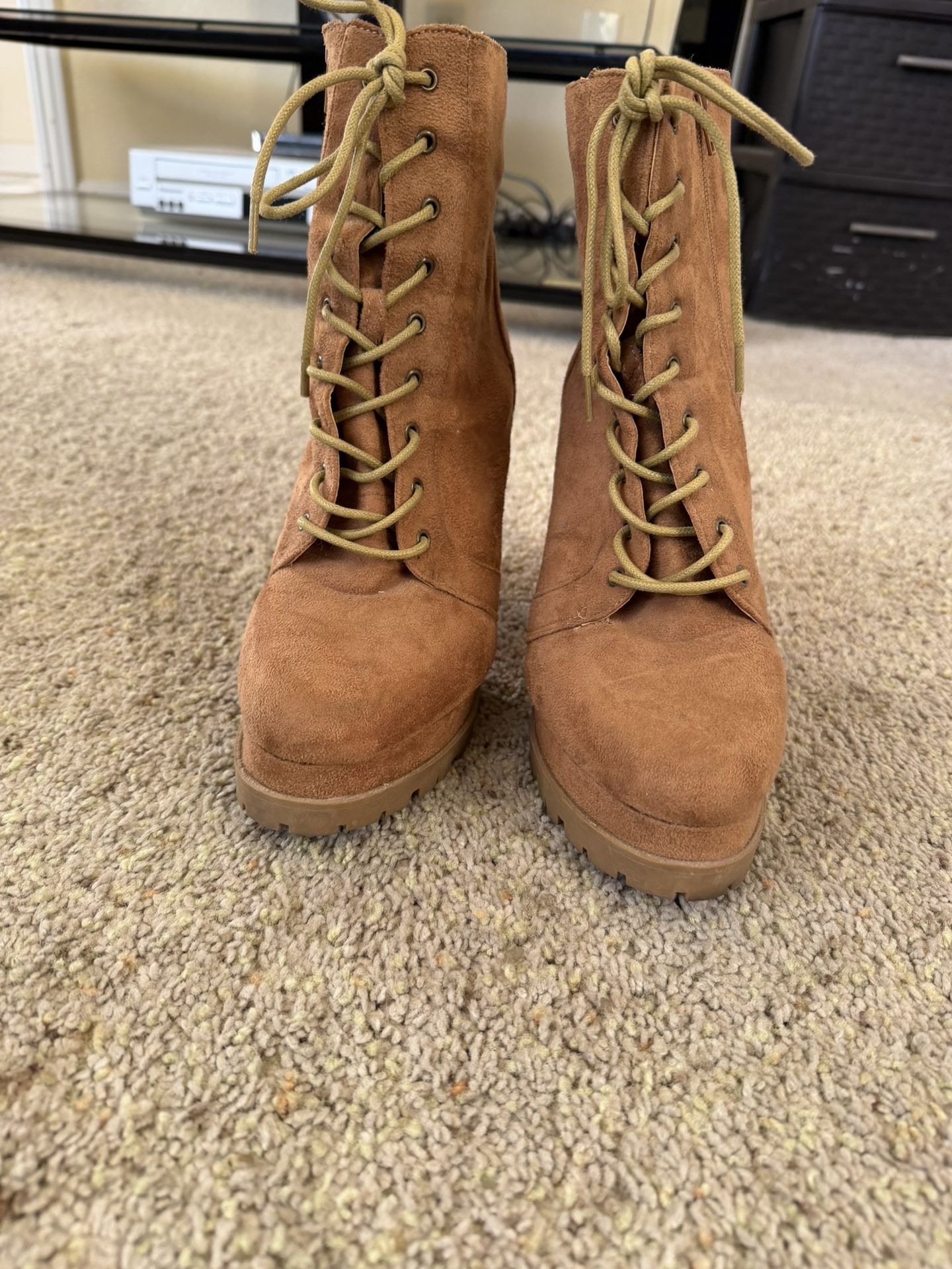 Lace Boot heels