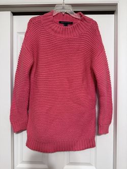 French Connection Coral Chunky Knit Sweater - Size Medium